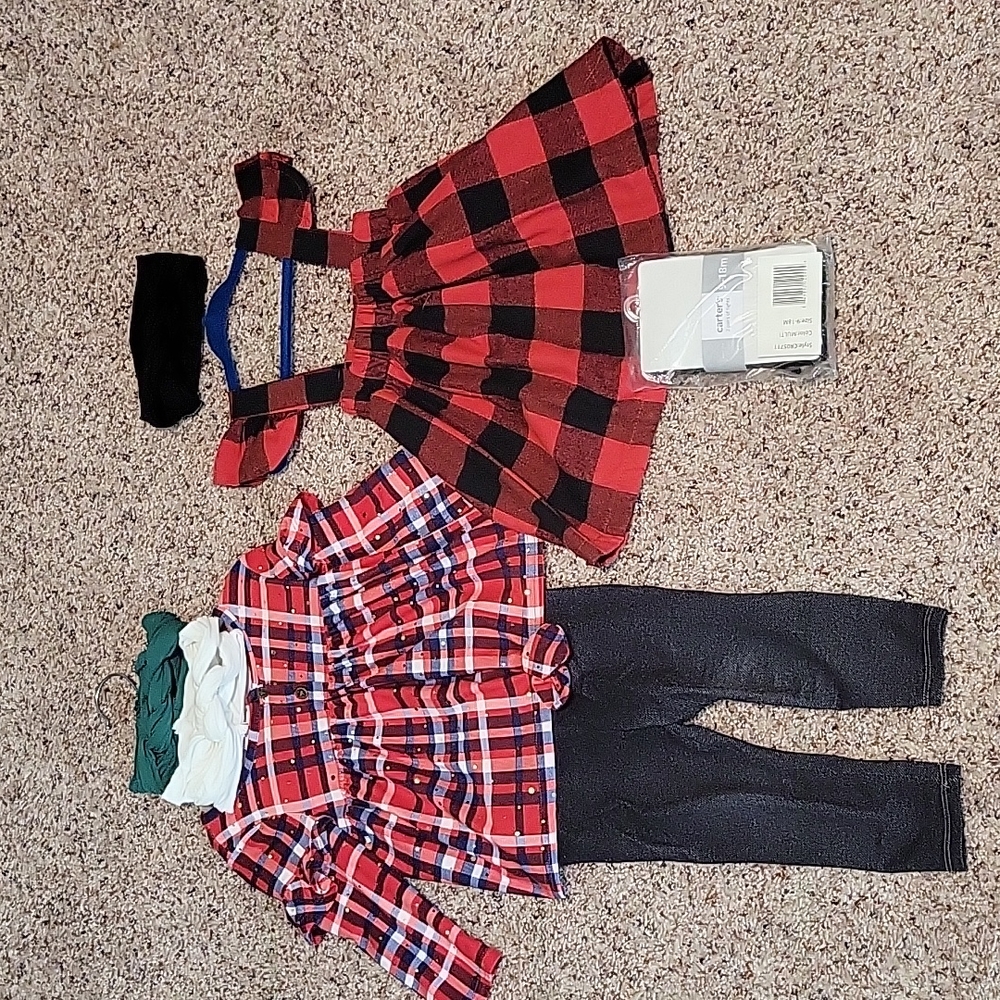 7 PACK Holiday Girls Outfits